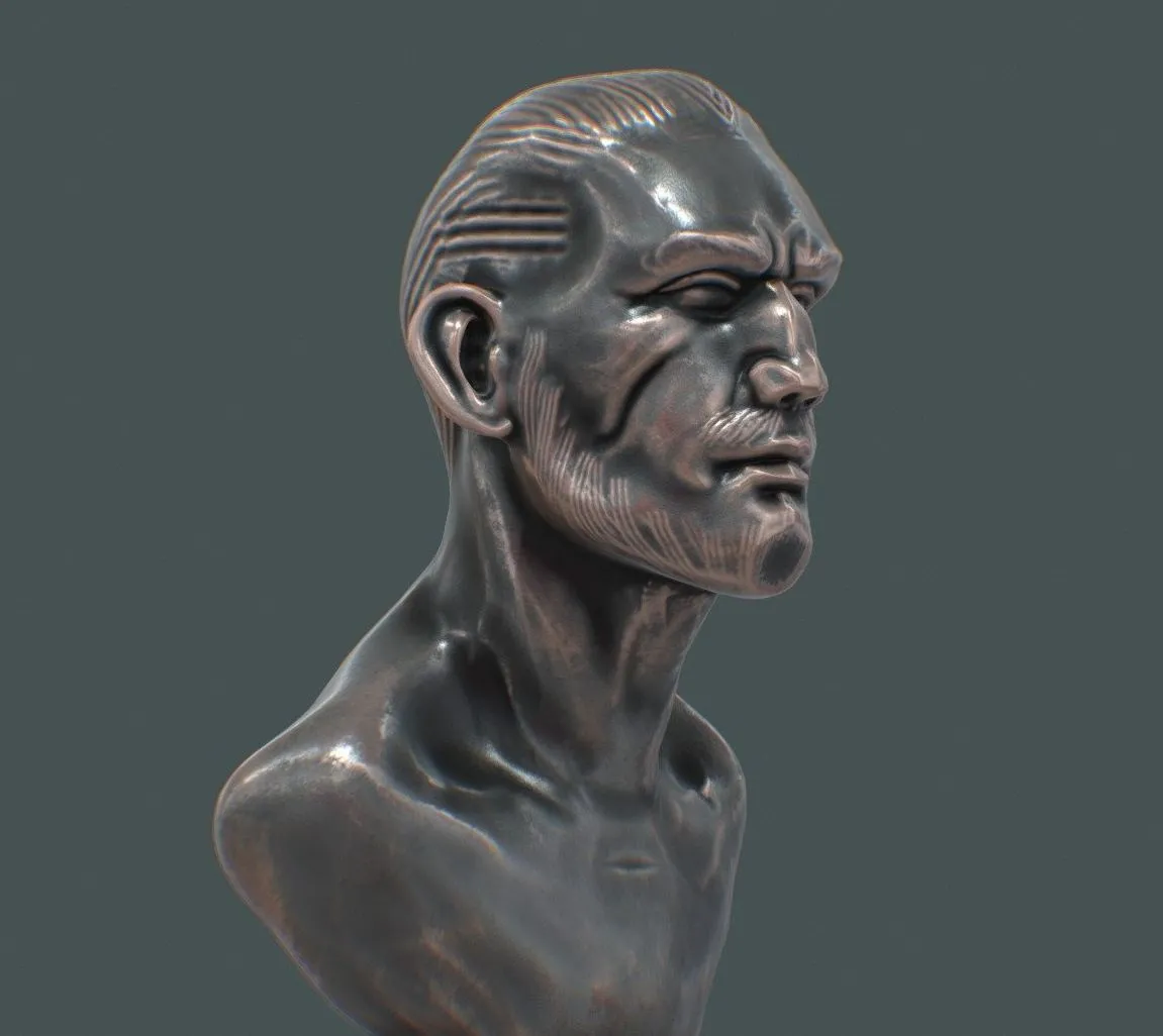 PBR Game 3D Models – A Face