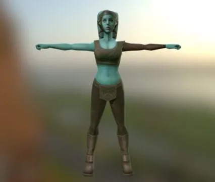PBR Game 3D Models – Aayla