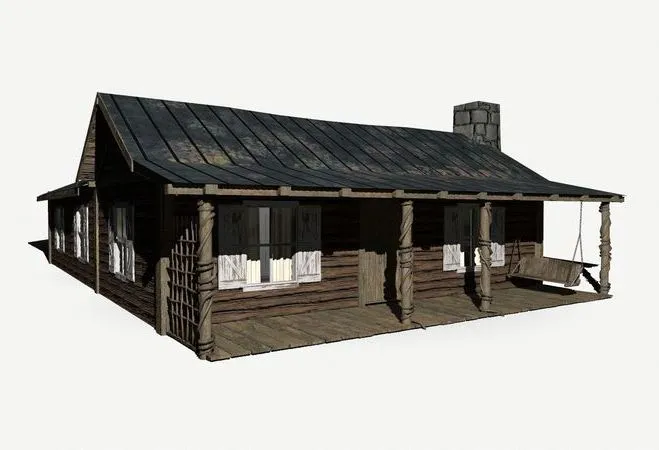 PBR Game 3D Models – Abandoned Haus