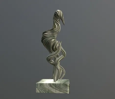 PBR Game 3D Models – Abstract Animal Statue (Doekstandbeeld)