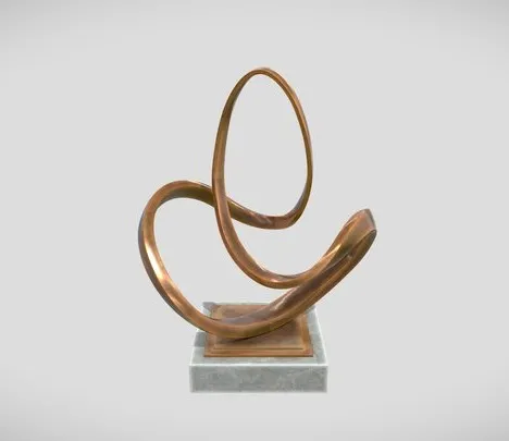 PBR Game 3D Models – Abstract Bronze Art Sculpture 20