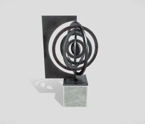 PBR Game 3D Models – Abstract Metal Art Sculpture 05
