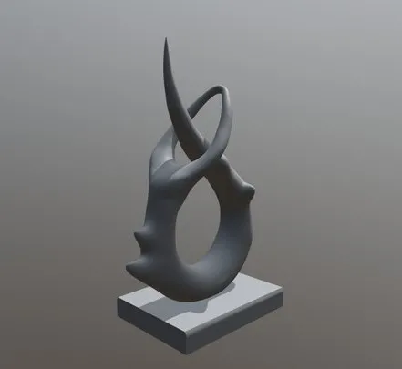 PBR Game 3D Models – Abstract Sculpture Study