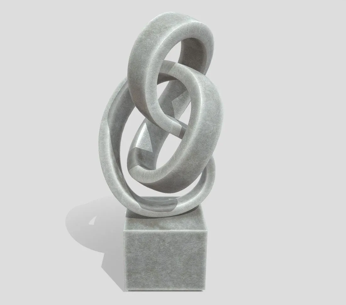 PBR Game 3D Models – Abstract Stone Art Sculpture 12