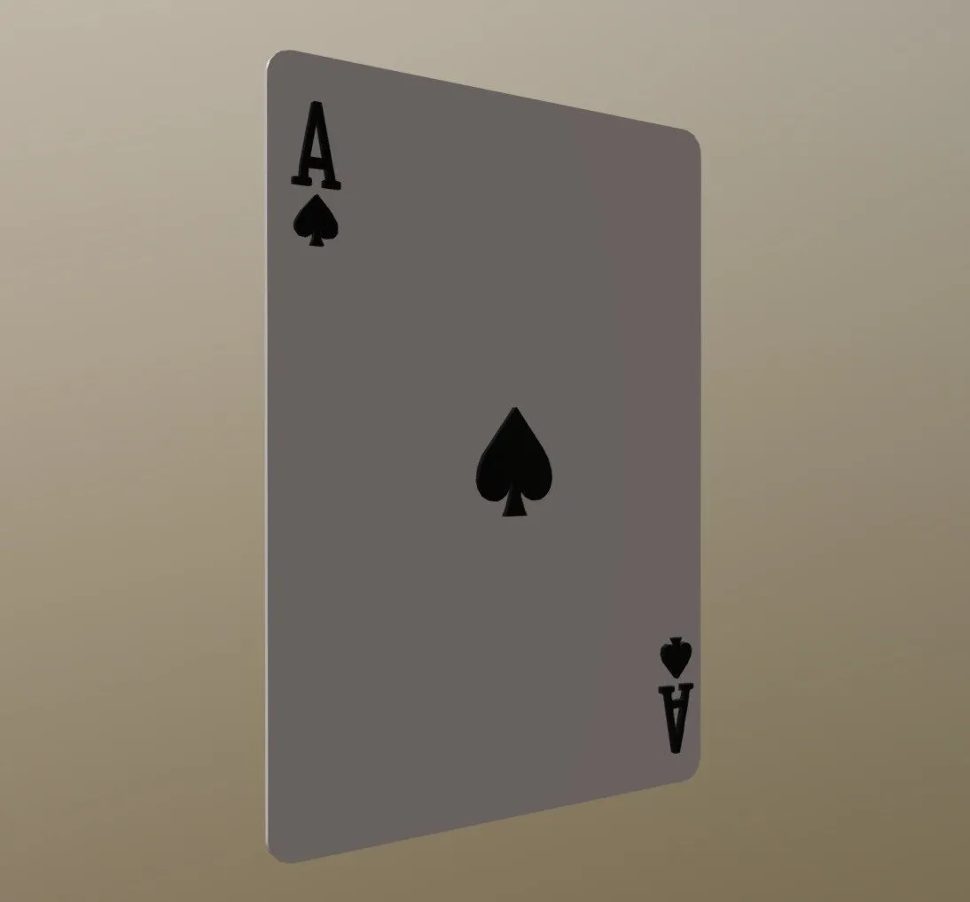 PBR Game 3D Models – Ace Of Spades