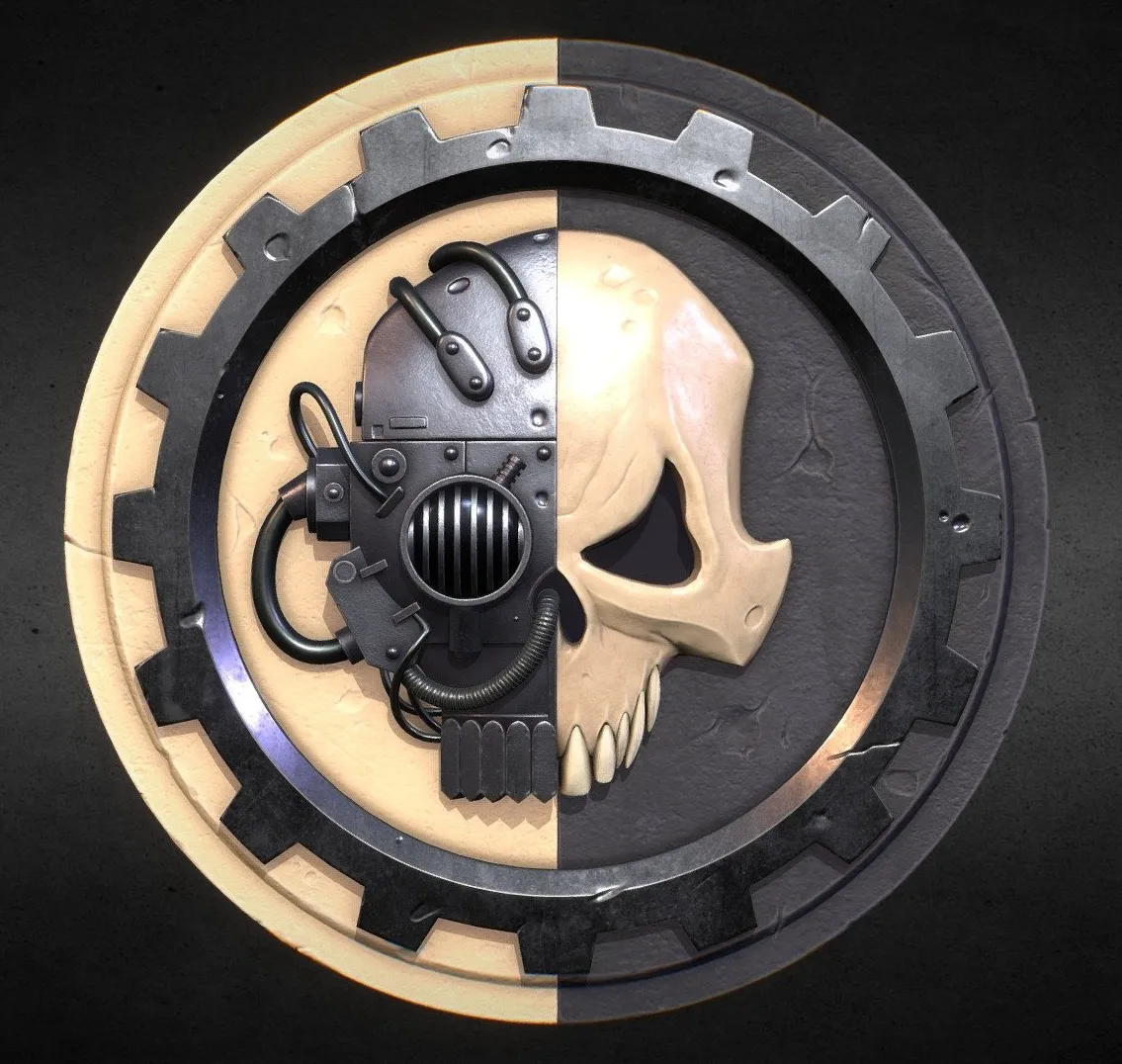 PBR Game 3D Models – Adeptus Mechanicus Symbol