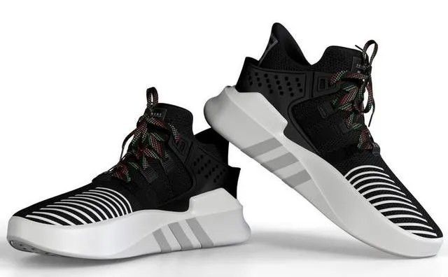 PBR Game 3D Models – Adidas EQT Bask ADV Black and White