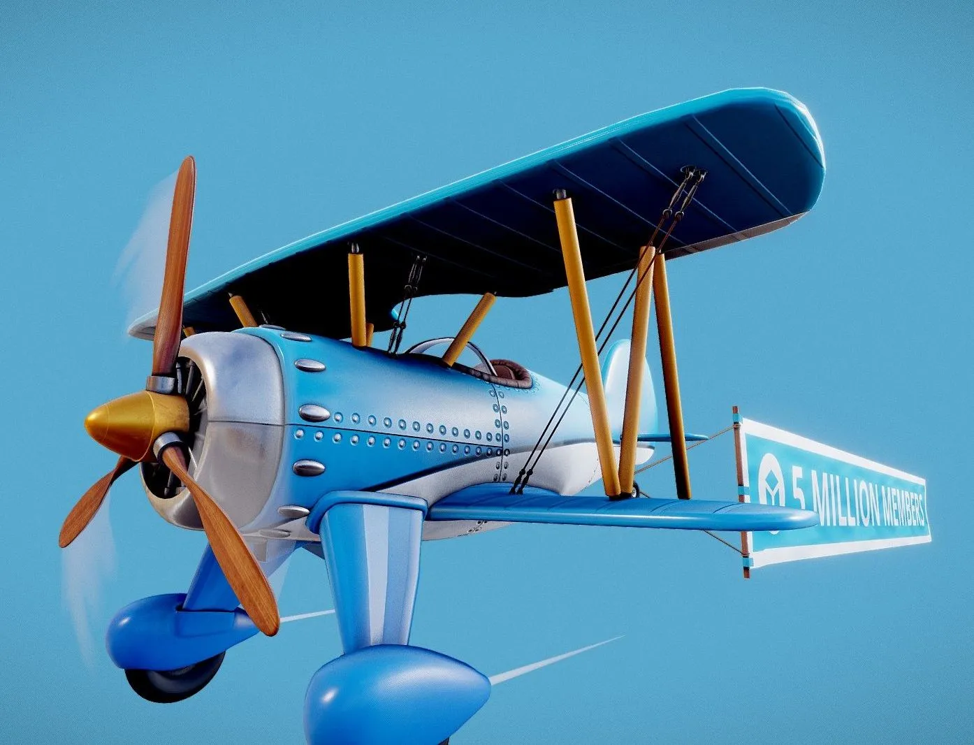 PBR Game 3D Models – Aeroplane 5 Million Members Sketchfab