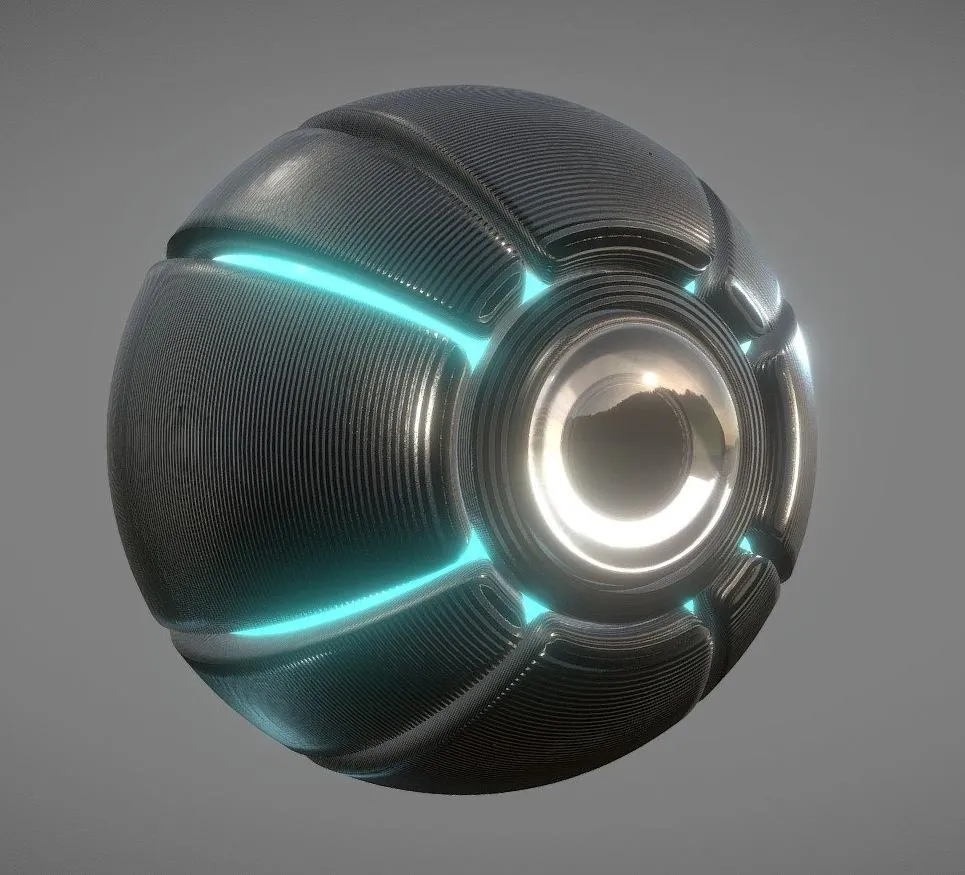 PBR Game 3D Models – Aexuron Type03v01 Observer Drone