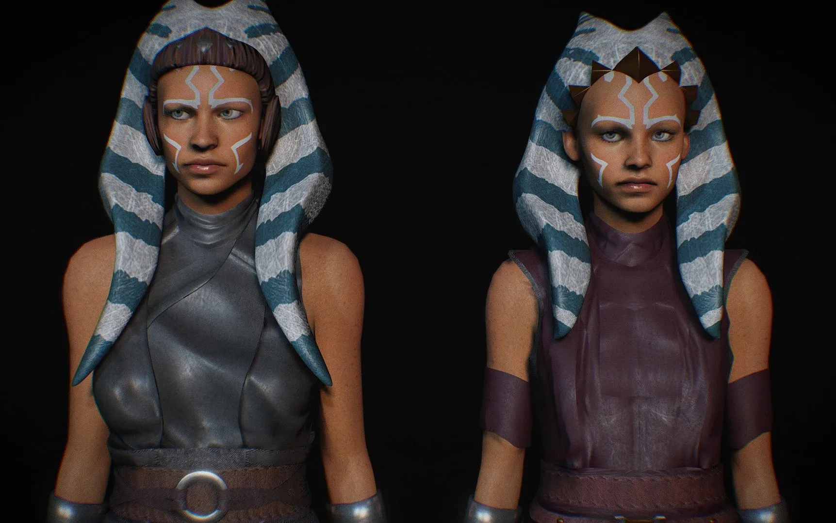 PBR Game 3D Models – Ahsoka 2 Wip