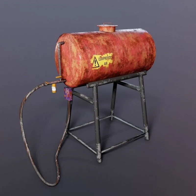 PBR Game 3D Models – Air Tank
