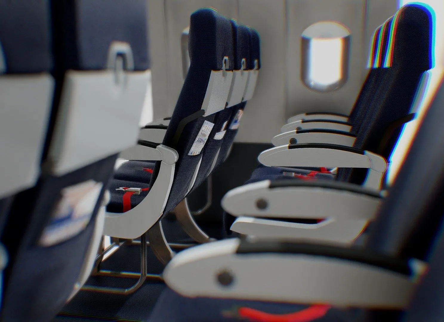 PBR Game 3D Models – Airbus A320 Airplane Cabin