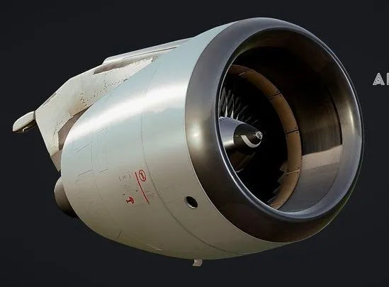 PBR Game 3D Models – Airbus A320 Engine
