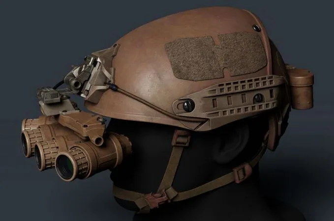 PBR Game 3D Models – Airframe and GPNVG-18 night vision device