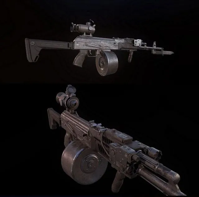 PBR Game 3D Models – AK-74