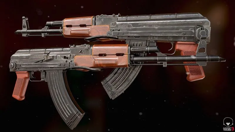 PBR Game 3D Models – AKMS Rilfe