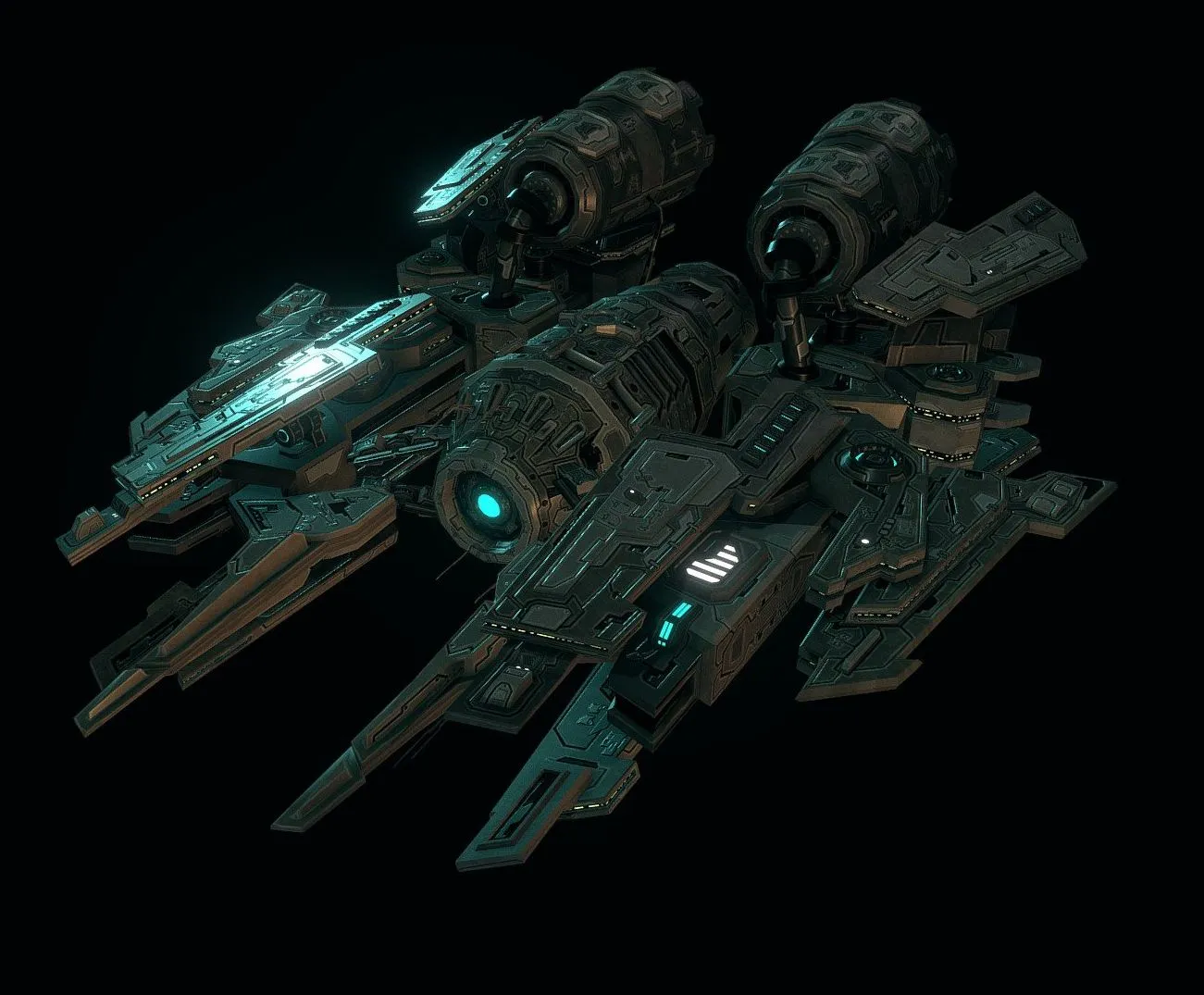 PBR Game 3D Models – Albatar Spaceship