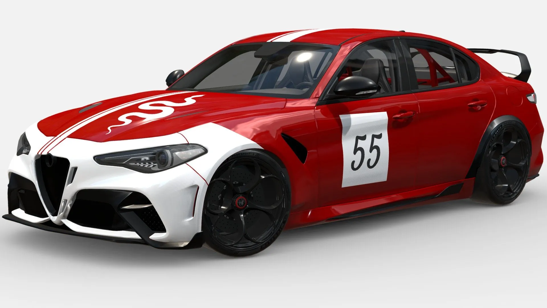 PBR Game 3D Models – Alfa Romeo Giulia Gta