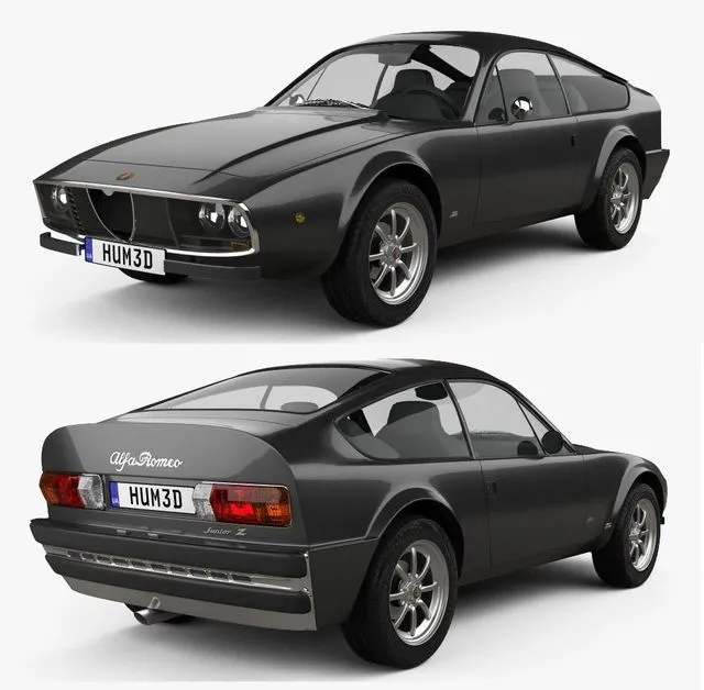 PBR Game 3D Models – Alfa Romeo GT 1300 Junior Zagato 1972