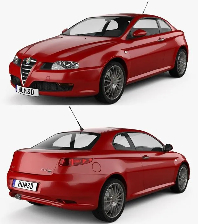 PBR Game 3D Models – Alfa Romeo GT 2004