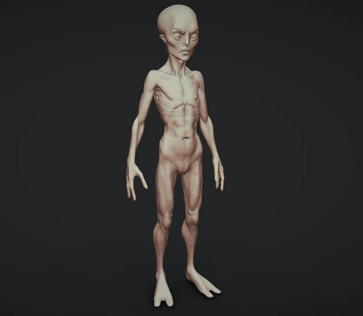 PBR Game 3D Models – Alien Humanoid