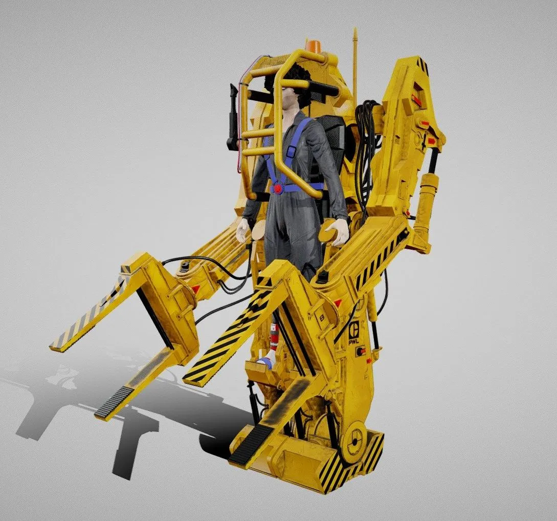 PBR Game 3D Models – Alien Nostromo Power Loader