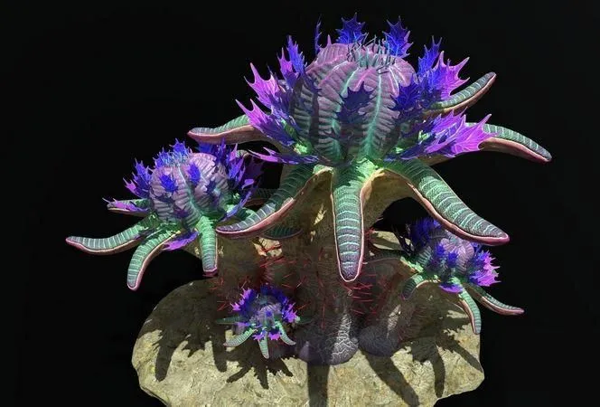 PBR Game 3D Models – Alien Plant 01