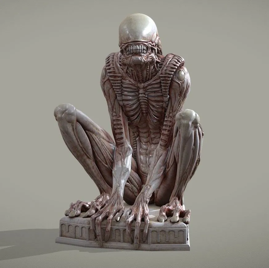 PBR Game 3D Models – Alien Sitting