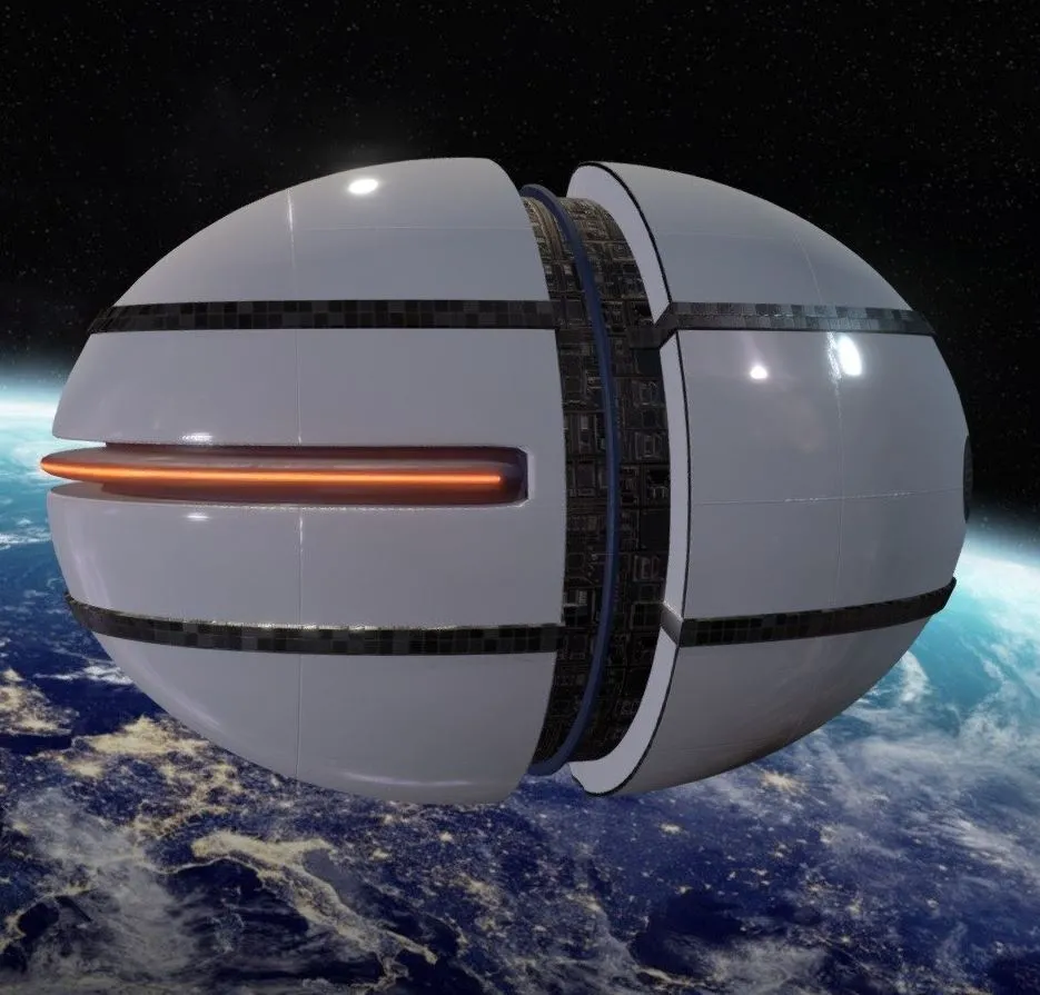 PBR Game 3D Models – Alien Spaceship Sphere