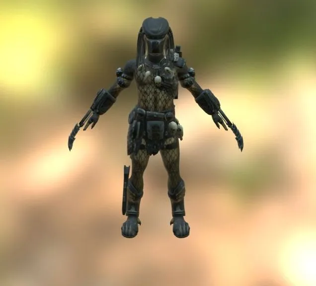 PBR Game 3D Models – Aliens Vs Predator 2010 Dark Predator