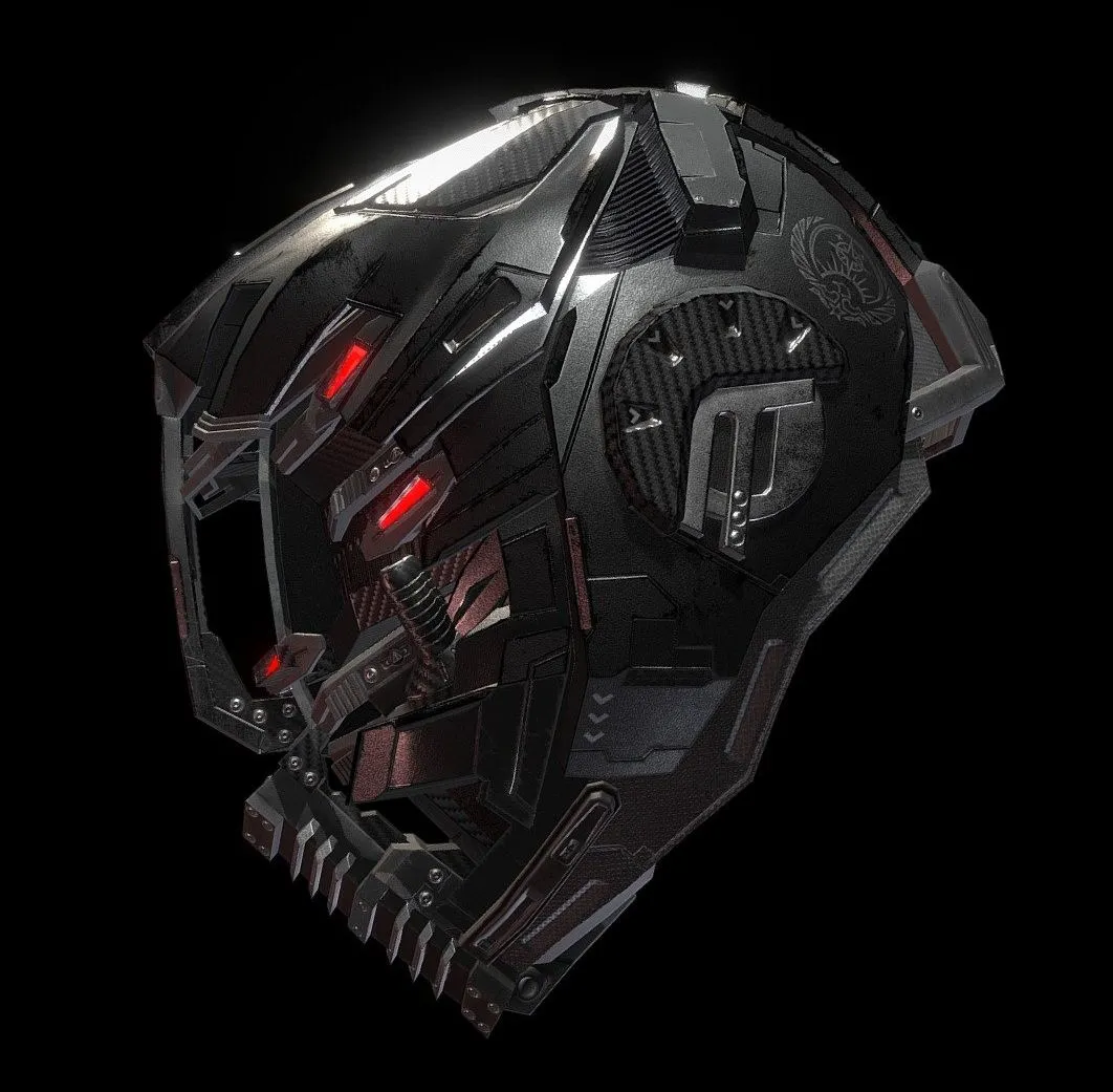 PBR Game 3D Models – Altered Carbon Ctac Helmet