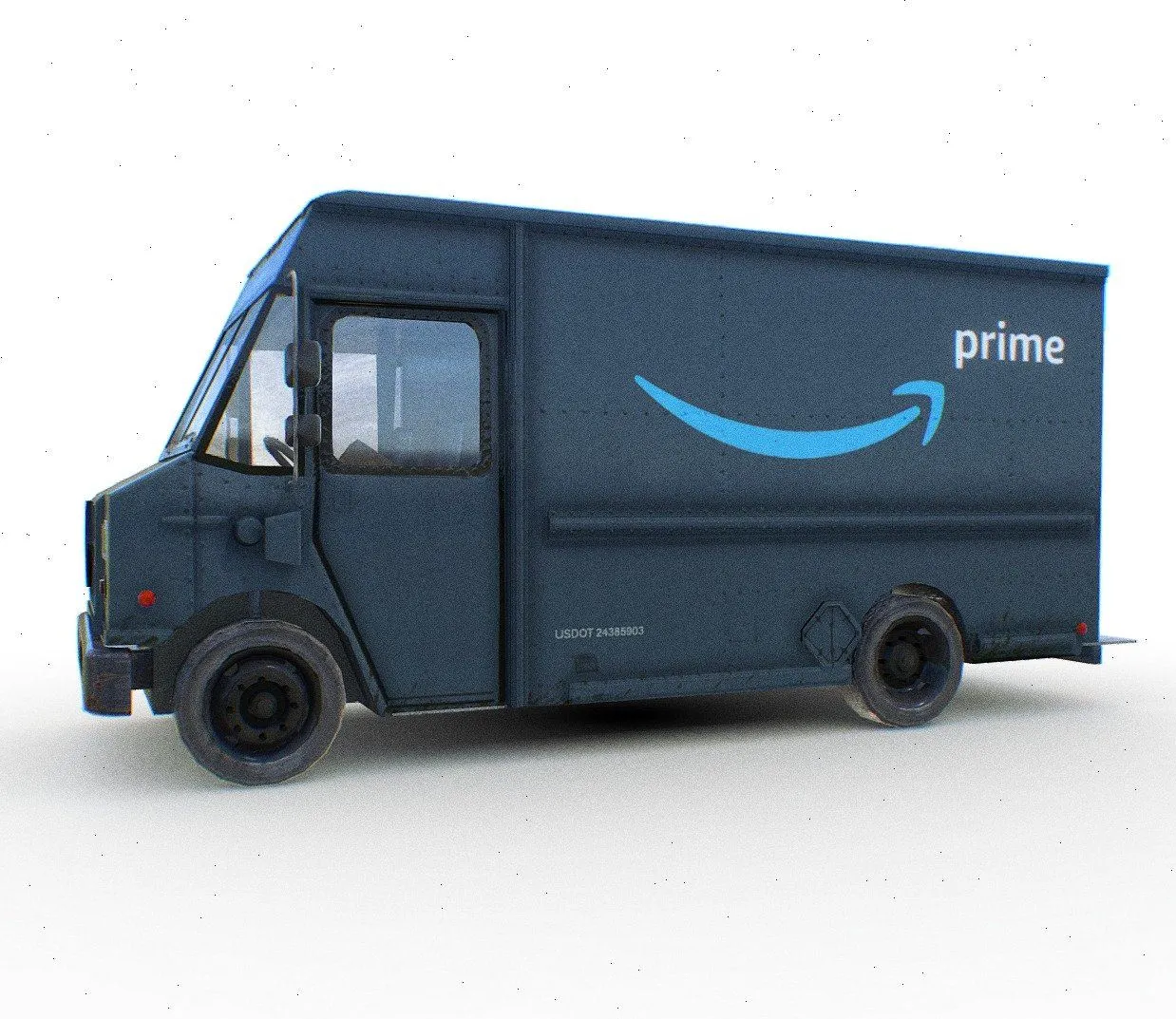 PBR Game 3D Models – Amazon Prime Delivery Truck