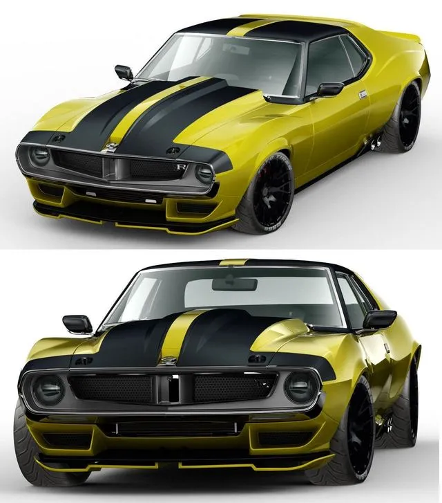 PBR Game 3D Models – AMC Ringbrothers Javelin Defiant 1972