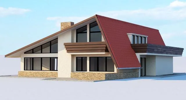 PBR Game 3D Models – American House Modern