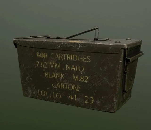 PBR Game 3D Models – Ammo Box