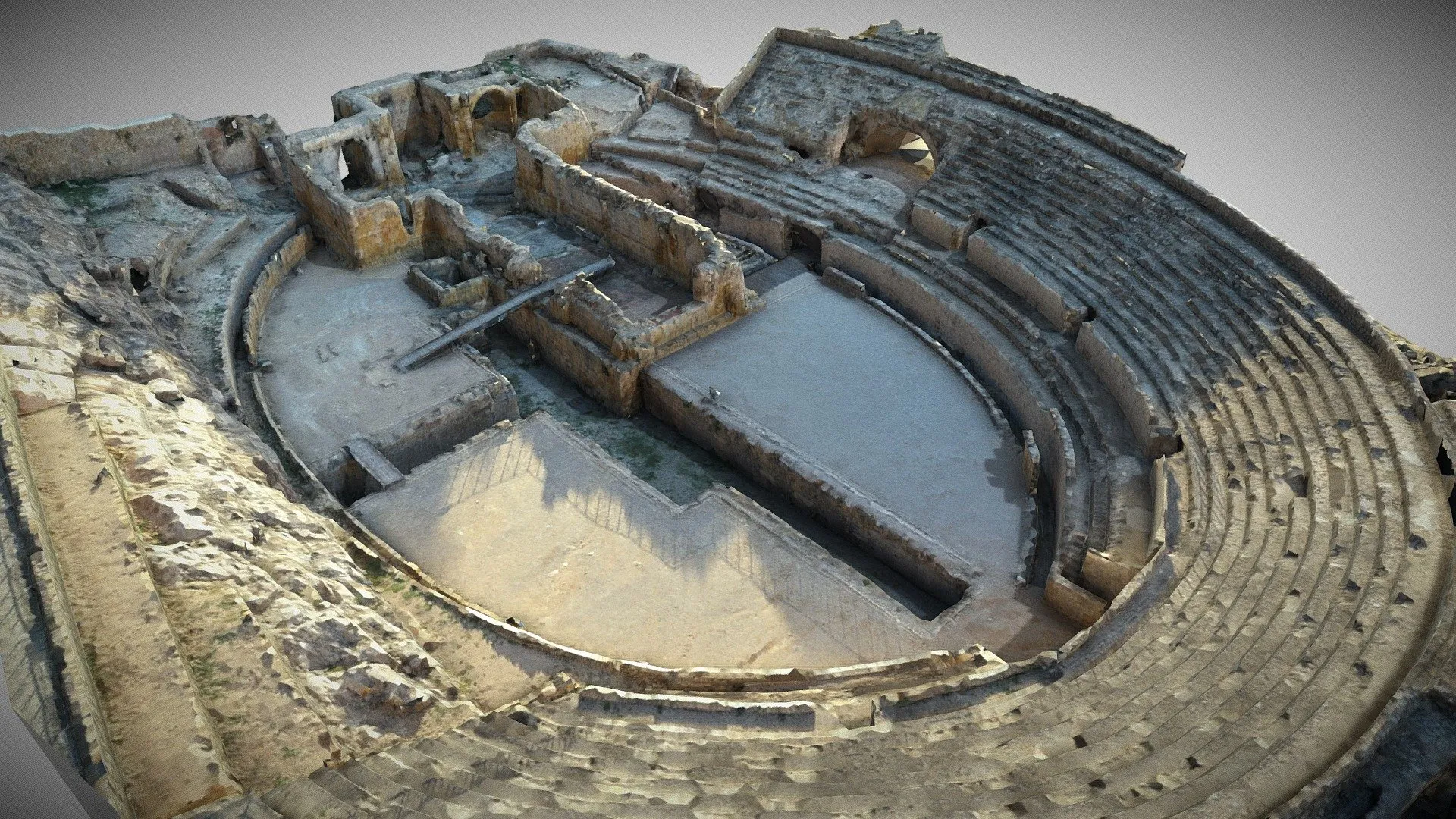 PBR Game 3D Models – Anfiteatro De Tarraco Optimizado