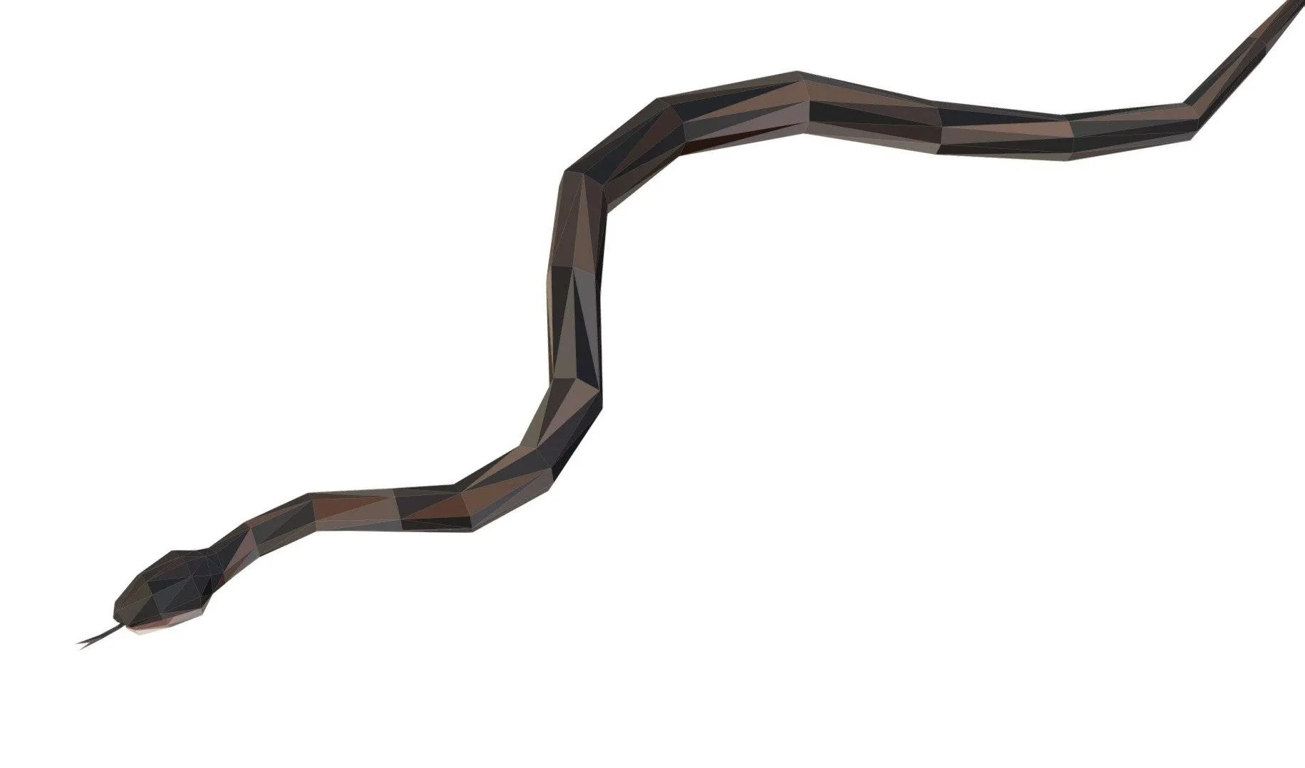 PBR Game 3D Models – Animated Snake Lowpoly Art Style