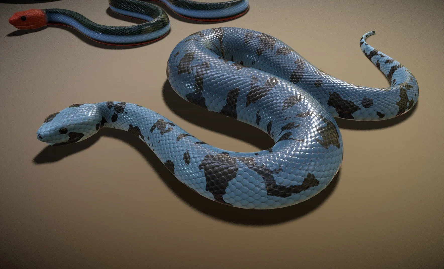 PBR Game 3D Models – Animated Snakes Pack