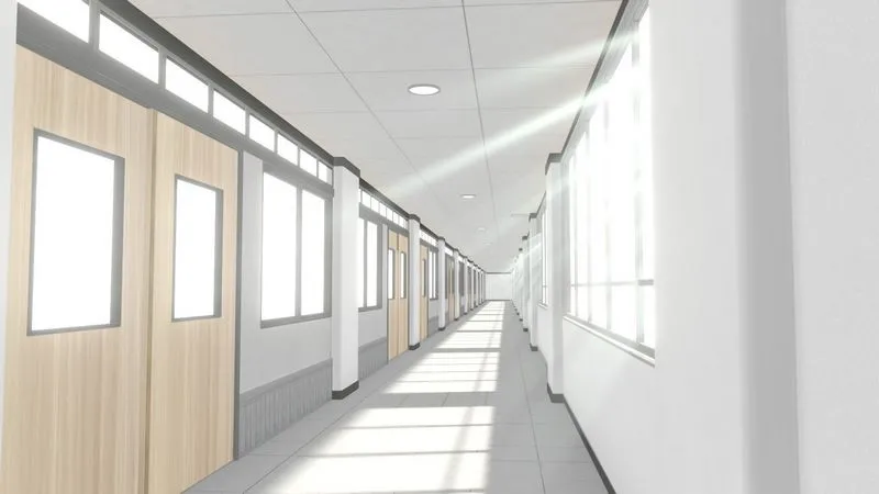 PBR Game 3D Models – Anime Corridor