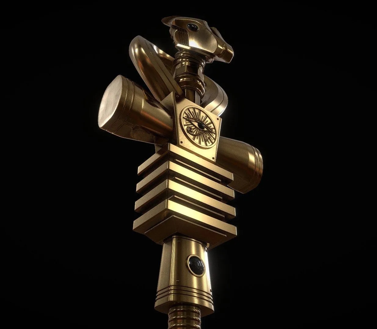 PBR Game 3D Models – Ankh Scepter Of Eternity