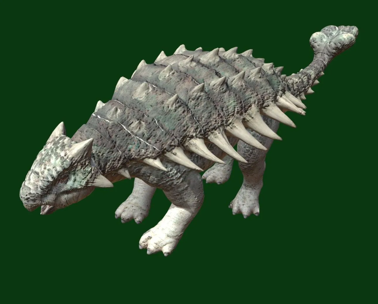 PBR Game 3D Models – Ankylosaurus Updated