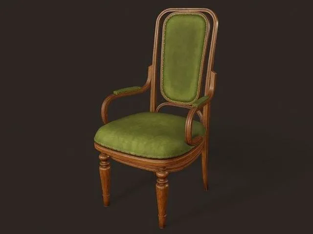 PBR Game 3D Models – Antique Chair