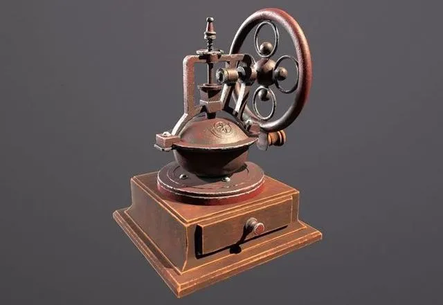 PBR Game 3D Models – Antique Coffee Grinder