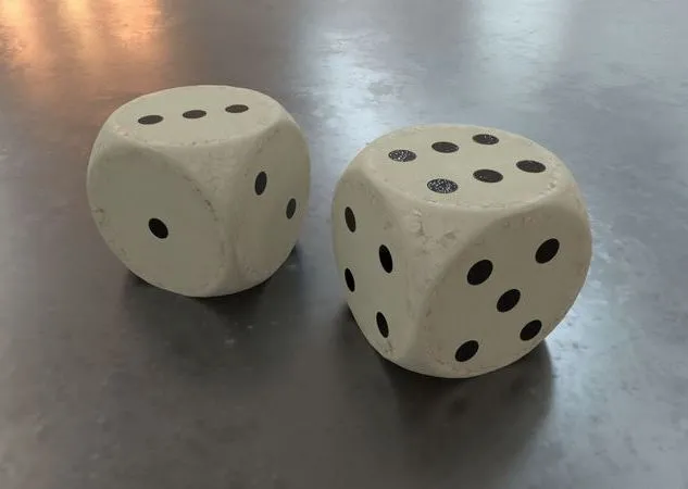 PBR Game 3D Models – Antique Dice
