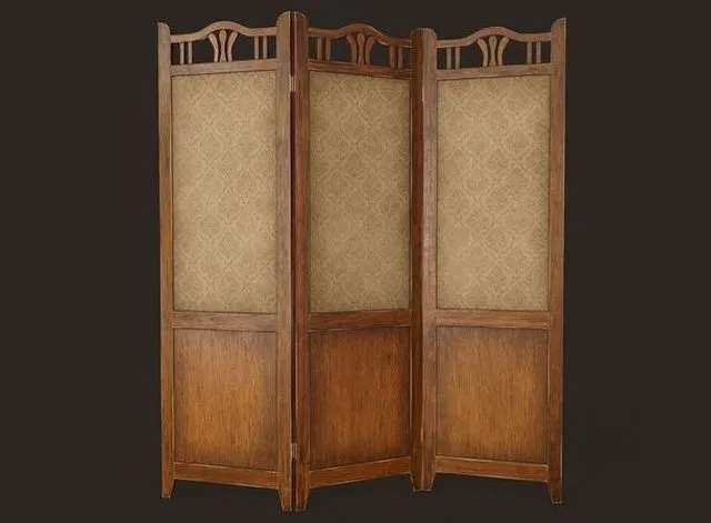 PBR Game 3D Models – Antique Room Divider