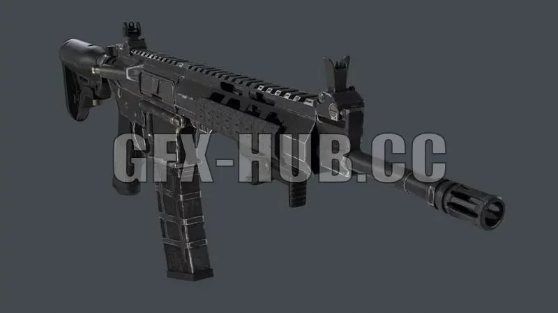 PBR Game 3D Models – AR-15 CUSTOM