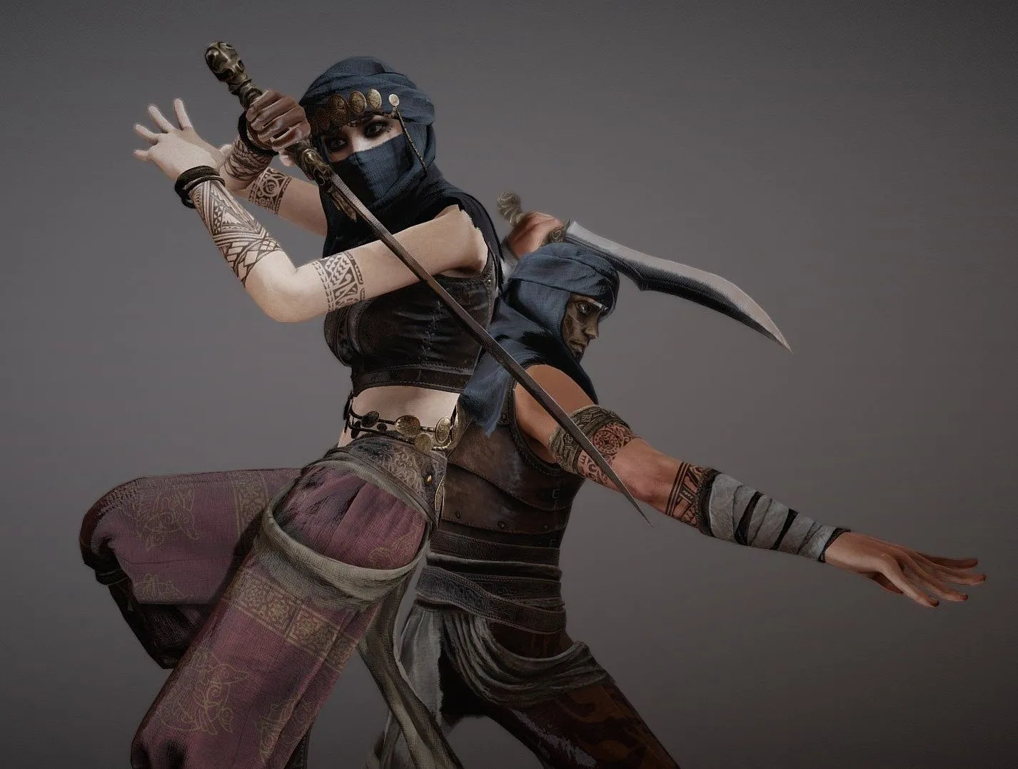 PBR Game 3D Models – Arabic Warriors