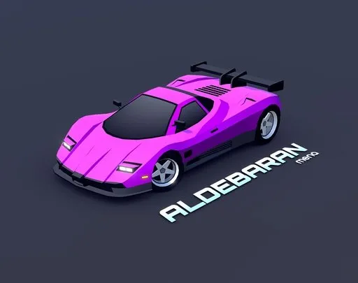 PBR Game 3D Models – ARCADE Aldebaran Retro Supercar