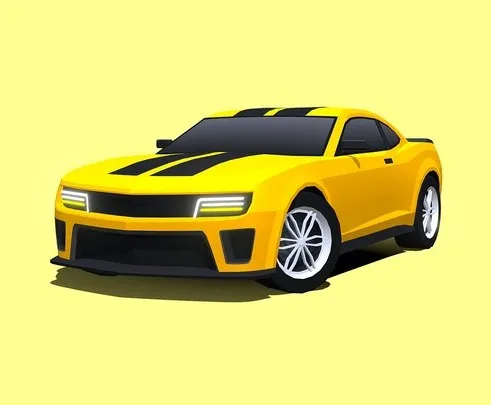 PBR Game 3D Models – ARCADE Free Racing Car