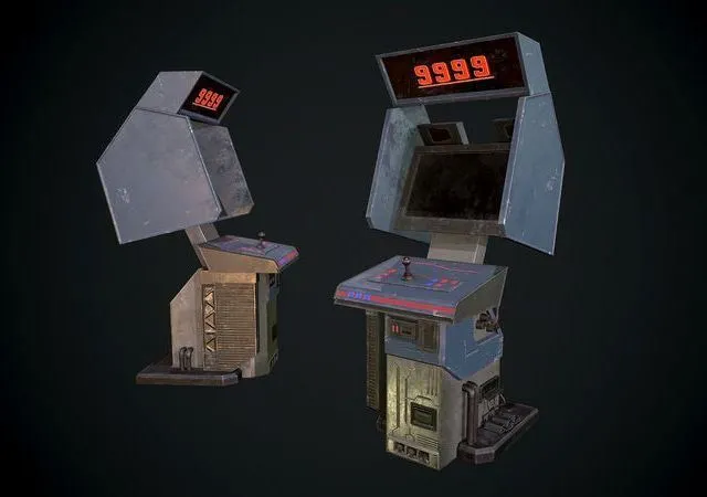 PBR Game 3D Models – Arcade GAme Machine V4